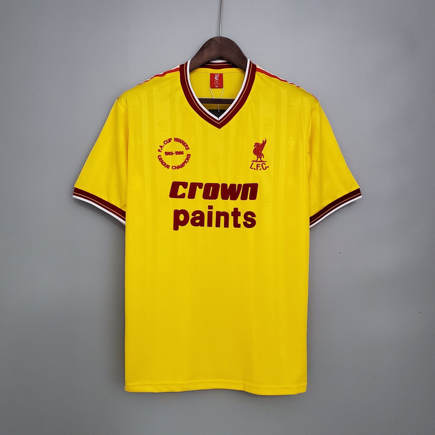 Retro Liverpool Away Yellow Kit 85/86