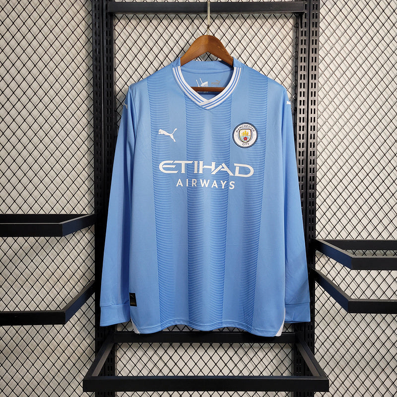 Manchester City Home Long Sleeve Kit 23/24